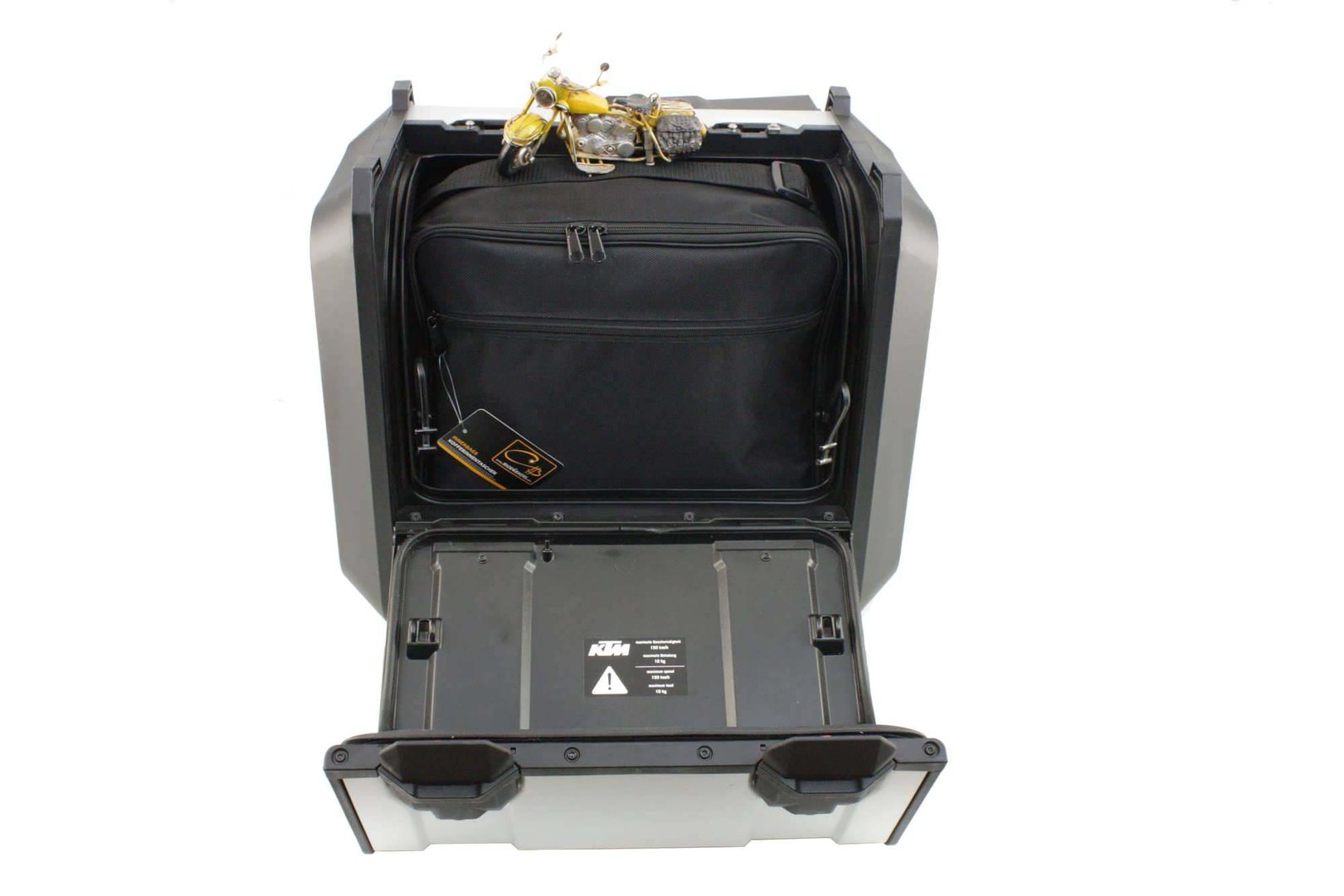 Koffer Innentaschen für KTM 1050, 1190 und 1290 ADVENTURE, Material Textil, schwarz